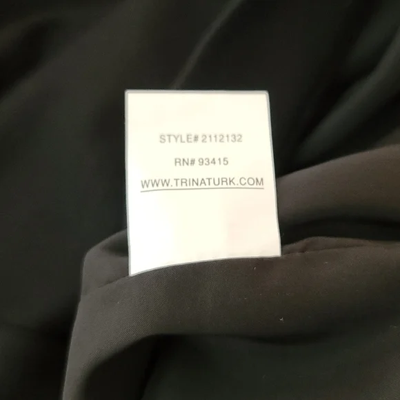 Trina Turk One Shoulder Little Black Dress. Women's Size 2 - Picture 8 of 8